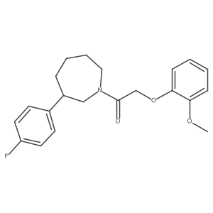 1-(3-(4-Fluorophenyl)azepan-1-yl)-2-(2-methoxyphenoxy)ethanone Structure