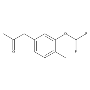 1-(3-(Difluoromethoxy)-4-methylphenyl)propan-2-one Structure