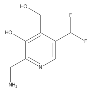 2-(Aminomethyl)-5-(difluoromethyl)-3-hydroxypyridine-4-methanol Structure