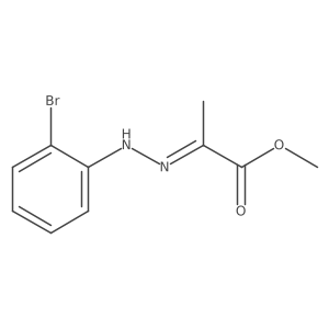 (E)-methyl 2-(2-(2-bromophenyl)hydrazono)propanoate结构式