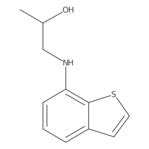 (2R)-1-[(1-Benzothiophen-7-yl)amino]propan-2-ol结构式