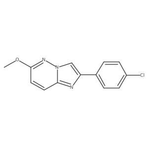 Imidazo[1,2-b]pyridazine,2-(4-chlorophenyl)-6-methoxy-结构式