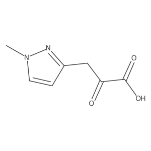 3-(1-Methyl-1h-pyrazol-3-yl)-2-oxopropanoic acid Structure