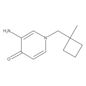 3-Amino-1-[(1-methylcyclobutyl)methyl]-1,4-dihydropyridin-4-one Structure