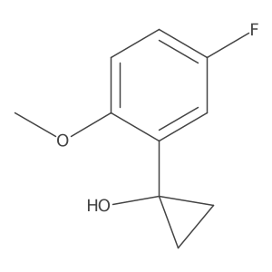 1-(5-Fluoro-2-methoxyphenyl)cyclopropan-1-ol Structure
