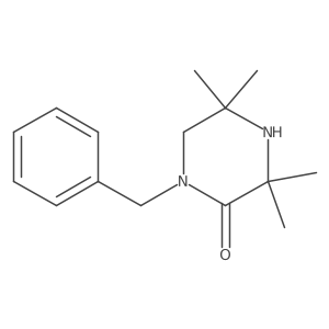 1-Benzyl-3,3,5,5-tetramethyl-piperazin-2-one结构式