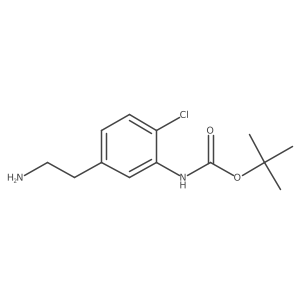 tert-butyl N-[5-(2-aminoethyl)-2-chlorophenyl]carbamate Structure
