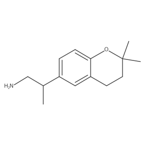 2-(2,2-dimethyl-3,4-dihydro-2H-1-benzopyran-6-yl)propan-1-amine结构式