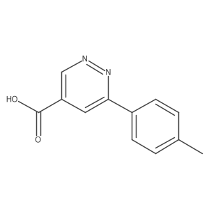 6-(p-Tolyl)pyridazine-4-carboxylic acid Structure