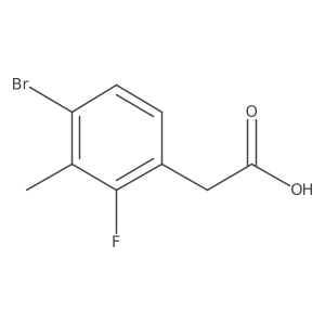 2-(4-Bromo-2-fluoro-3-methylphenyl)acetic acid结构式