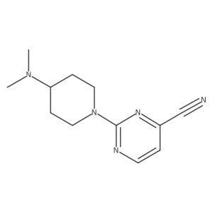 2-[4-(Dimethylamino)piperidin-1-yl]pyrimidine-4-carbonitrile Structure
