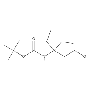 Tert-butyl n-(3-ethyl-1-hydroxypentan-3-yl)carbamate Structure