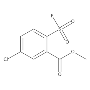 Methyl 5-chloro-2-(fluorosulfonyl)benzoate结构式