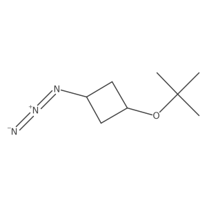 1-Azido-3-[(2-methylpropan-2-yl)oxy]cyclobutane Structure