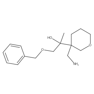 2-[3-(Aminomethyl)oxan-3-yl]-1-(benzyloxy)propan-2-ol Structure