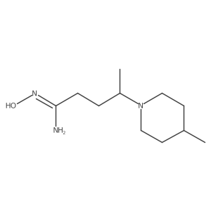 1-Piperidinebutanimidamide, N-hydroxy-I(3),4-dimethyl- Structure