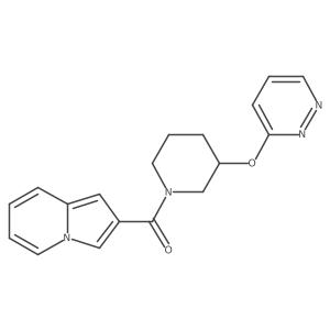 Indolizin-2-yl(3-(pyridazin-3-yloxy)piperidin-1-yl)methanone Structure