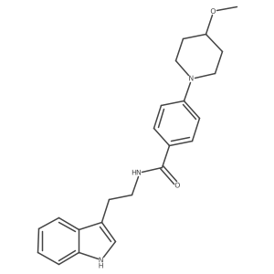 N-[2-(1H-indol-3-yl)ethyl]-4-(4-methoxypiperidin-1-yl)benzamide Structure