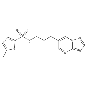 N-(3-([1,2,4]triazolo[1,5-a]pyrimidin-6-yl)propyl)-5-methylthiophene-2-sulfonamide Structure