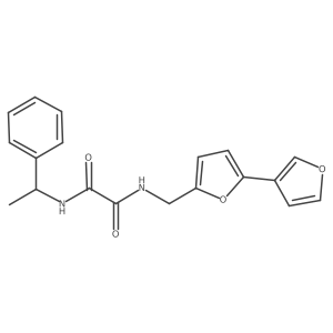 N1-([2,3'-bifuran]-5-ylmethyl)-N2-(1-phenylethyl)oxalamide Structure