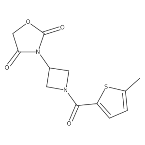3-(1-(5-Methylthiophene-2-carbonyl)azetidin-3-yl)oxazolidine-2,4-dione结构式