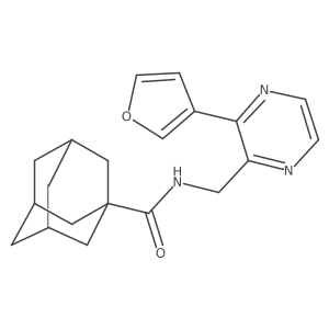 N-{[3-(furan-3-yl)pyrazin-2-yl]methyl}adamantane-1-carboxamide Structure