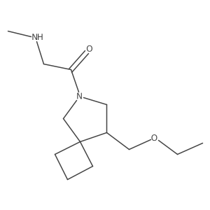 1-(8-(Ethoxymethyl)-6-azaspiro[3.4]octan-6-yl)-2-(methylamino)ethan-1-one结构式
