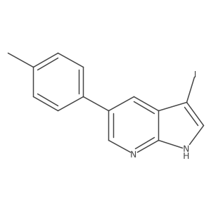 3-Iodo-5-(p-tolyl)-1H-pyrrolo[2,3-b]pyridine结构式