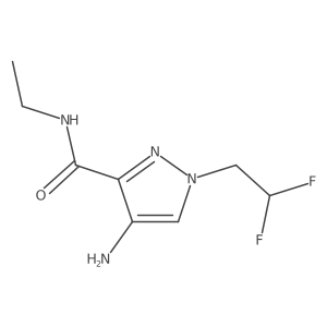 4-Amino-1-(2,2-difluoroethyl)-N-ethyl-1H-pyrazole-3-carboxamide Structure