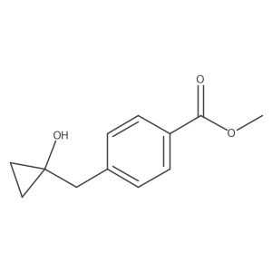 Methyl 4-[(1-hydroxycyclopropyl)methyl]benzoate结构式