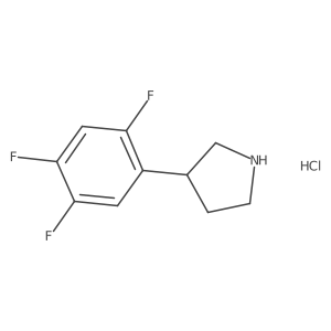 3-(2,4,5-Trifluorophenyl)pyrrolidine hcl结构式