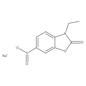 Sodium 3-ethyl-2-oxo-2,3-dihydro-1,3-benzoxazole-6-sulfinate Structure