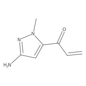 1-(3-amino-1-methyl-1H-pyrazol-5-yl)prop-2-en-1-one Structure