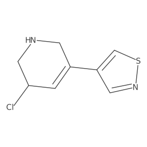 3-Chloro-5-(1,2-thiazol-4-yl)-1,2,3,6-tetrahydropyridine Structure