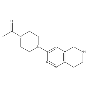 1-(4-{5H,6H,7H,8H-pyrido[4,3-c]pyridazin-3-yl}piperazin-1-yl)ethan-1-one结构式