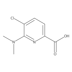 5-Chloro-6-(dimethylamino)pyridine-2-carboxylic acid结构式