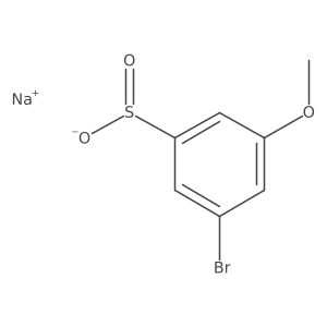 Sodium 3-bromo-5-methoxybenzene-1-sulfinate Structure