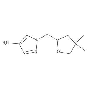 1-[(4,4-dimethyloxolan-2-yl)methyl]-1H-pyrazol-4-amine Structure