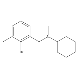 N-[(2-bromo-3-methylphenyl)methyl]-N-methylcyclohexanamine结构式