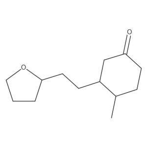 4-Methyl-3-[2-(oxolan-2-yl)ethyl]cyclohexan-1-one结构式