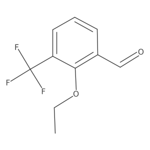 2-Ethoxy-3-(trifluoromethyl)benzaldehyde结构式