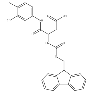 3-[(3-bromo-4-methylphenyl)carbamoyl]-3-({[(9H-fluoren-9-yl)methoxy]carbonyl}amino)propanoic acid Structure