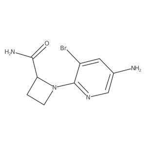 1-(5-Amino-3-bromopyridin-2-yl)azetidine-2-carboxamide结构式