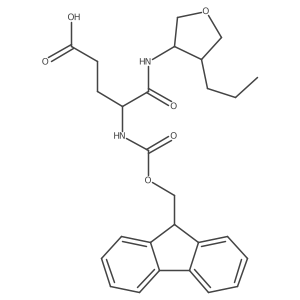 4-({[(9H-fluoren-9-yl)methoxy]carbonyl}amino)-4-[(4-propyloxolan-3-yl)carbamoyl]butanoic acid Structure