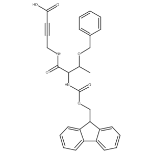 4-[3-(benzyloxy)-2-({[(9H-fluoren-9-yl)methoxy]carbonyl}amino)butanamido]but-2-ynoic acid Structure