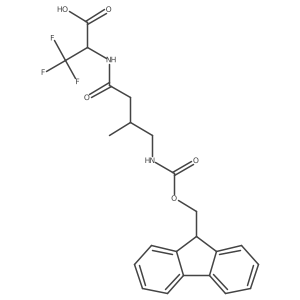 2-[4-({[(9H-fluoren-9-yl)methoxy]carbonyl}amino)-3-methylbutanamido]-3,3,3-trifluoropropanoic acid结构式