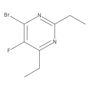 4-Bromo-2,6-diethyl-5-fluoropyrimidine结构式
