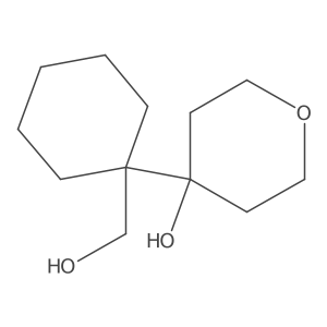 4-[1-(Hydroxymethyl)cyclohexyl]oxan-4-ol Structure