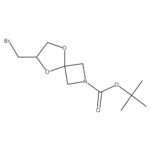 Tert-butyl 6-(bromomethyl)-5,8-dioxa-2-azaspiro[3.4]octane-2-carboxylate Structure