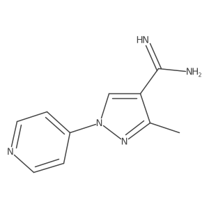 3-methyl-1-(pyridin-4-yl)-1H-pyrazole-4-carboximidamide Structure
